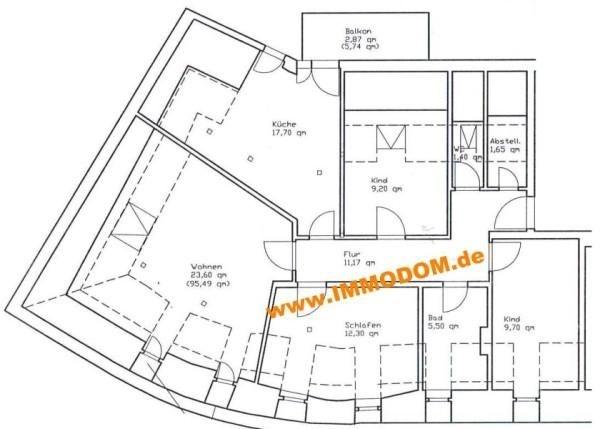 Dachgeschoßwohnung Zwickau - 4 Zimmer, 95 m&sup2;, 620&euro; | Angebot:24765956