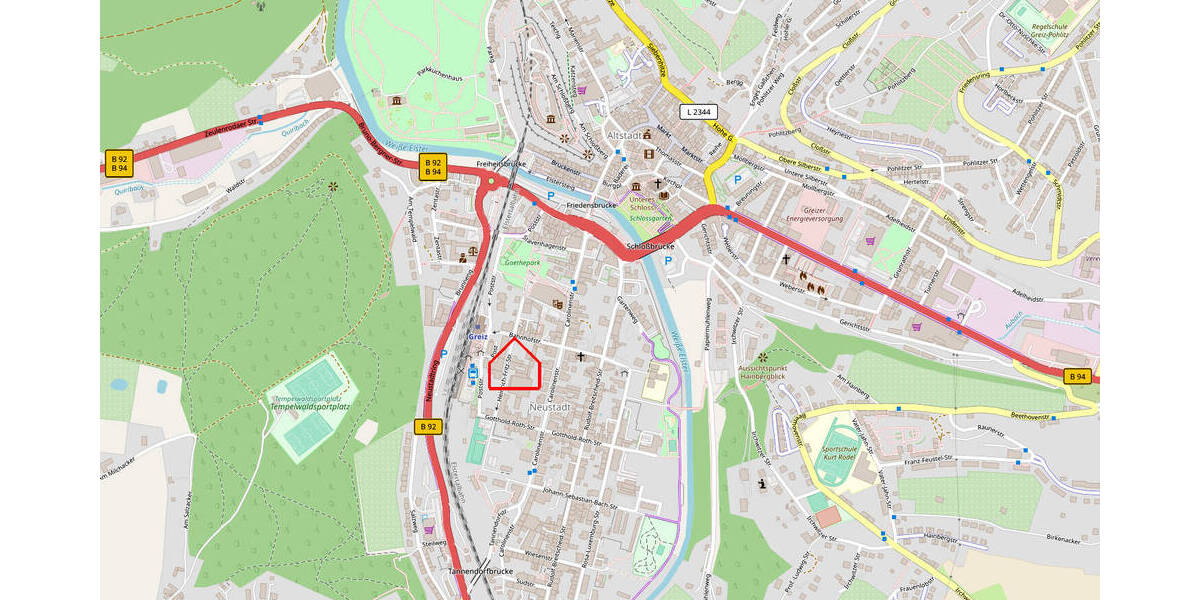 Etagenwohnung Greiz Irchwitz - 3 Zimmer, 91 m&sup2;, 495&euro; | Angebot:25678419