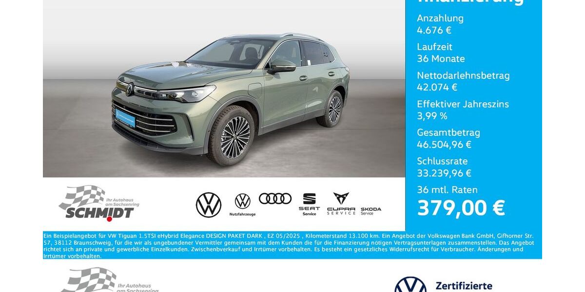 VW Tiguan 13.100 km 46.750 &euro; Bernsdorf 09337