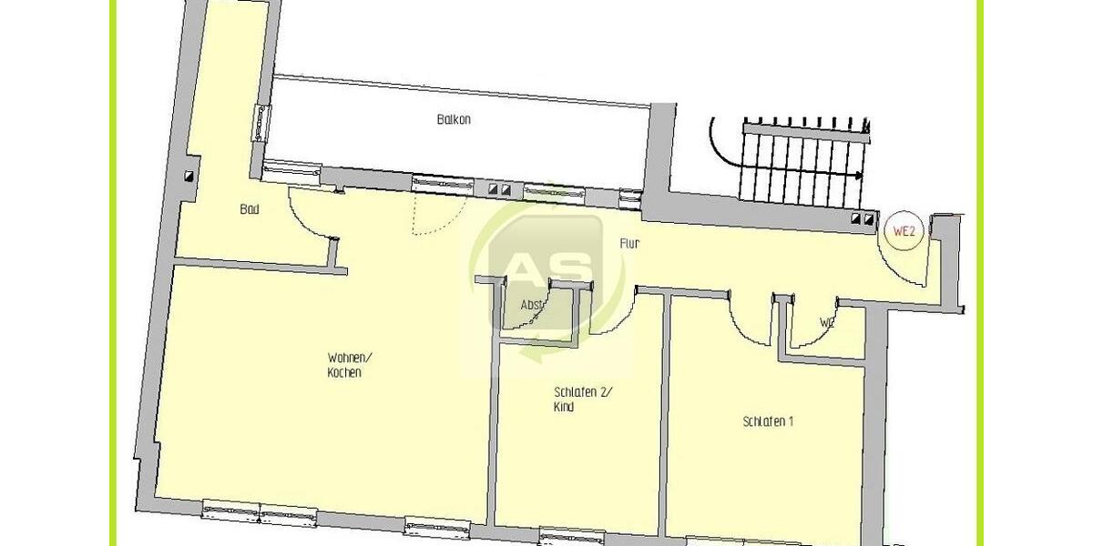 Etagenwohnung Zwickau - 3 Zimmer, 103 m&sup2;, 749&euro; | Angebot:22591324
