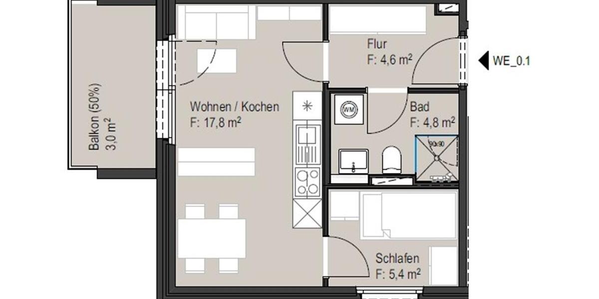 Etagenwohnung Lugau/Erzgebirge Erzgebirge - 2 Zimmer, 36 m&sup2;, 267&euro; | Angebot:20624885