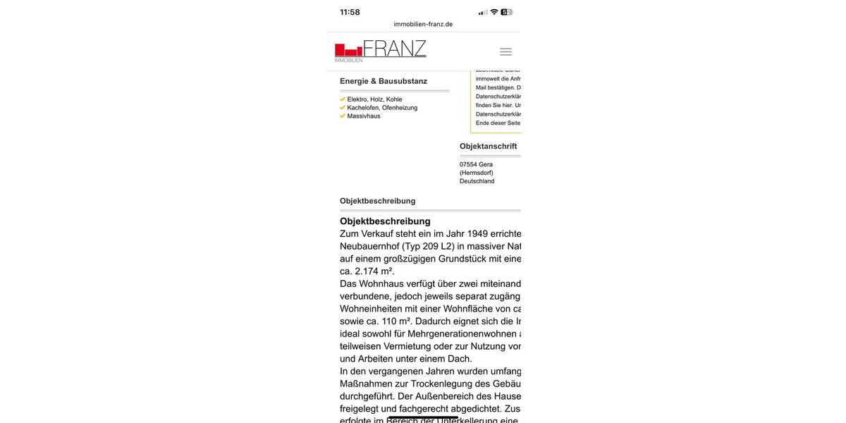 Einfamilienhaus Ronneburg - 7 Zimmer, 175 m&sup2;, 185.000&euro; | Angebot:25803487