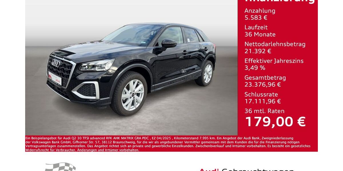Audi Q2 7.995 km 26.975 &euro; Bernsdorf 09337