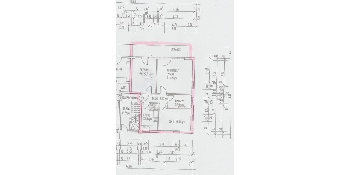 Etagenwohnung Penig - 3 Zimmer, 75 m&sup2;, 480&euro; | Angebot:25162997