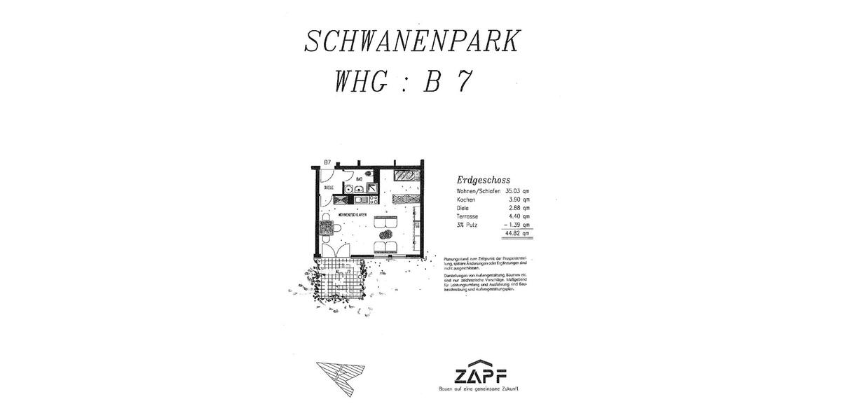 Terrassenwohnung Zwickau - 1 Zimmer, 45 m&sup2;, 54.000&euro; | Angebot:26127122