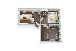 Etagenwohnung Zwickau Eckersbach - 2 Zimmer, 50 m&sup2;, 299&euro; | Angebot:26246308