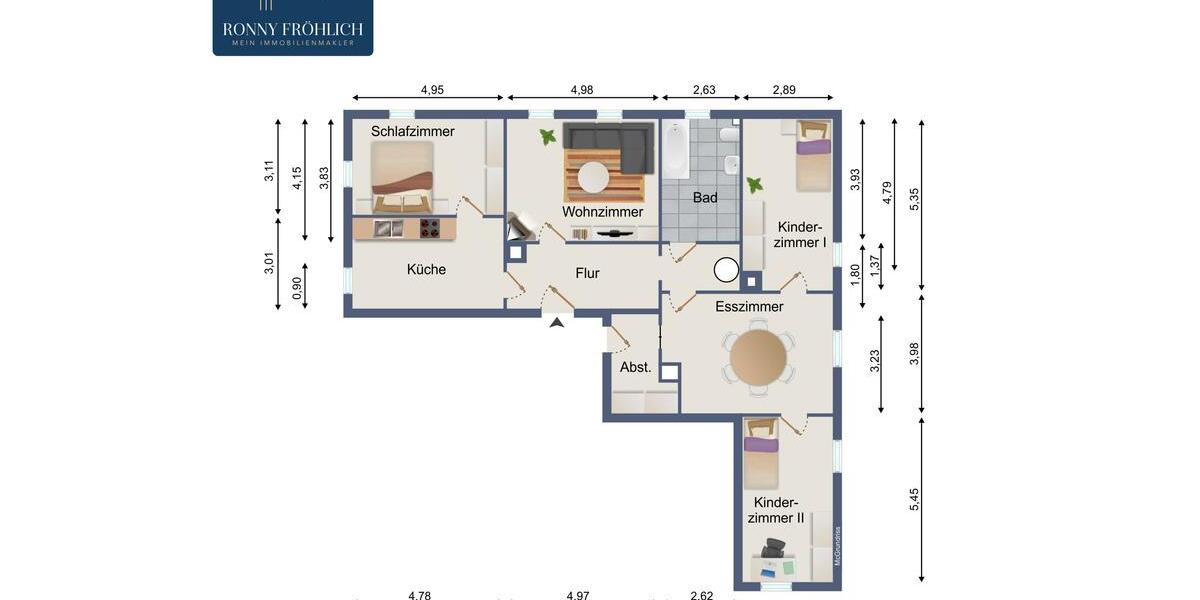 Etagenwohnung Lauter-Bernsbach Bernsbach - 5 Zimmer, 120 m&sup2;, 700&euro; | Angebot:24506922