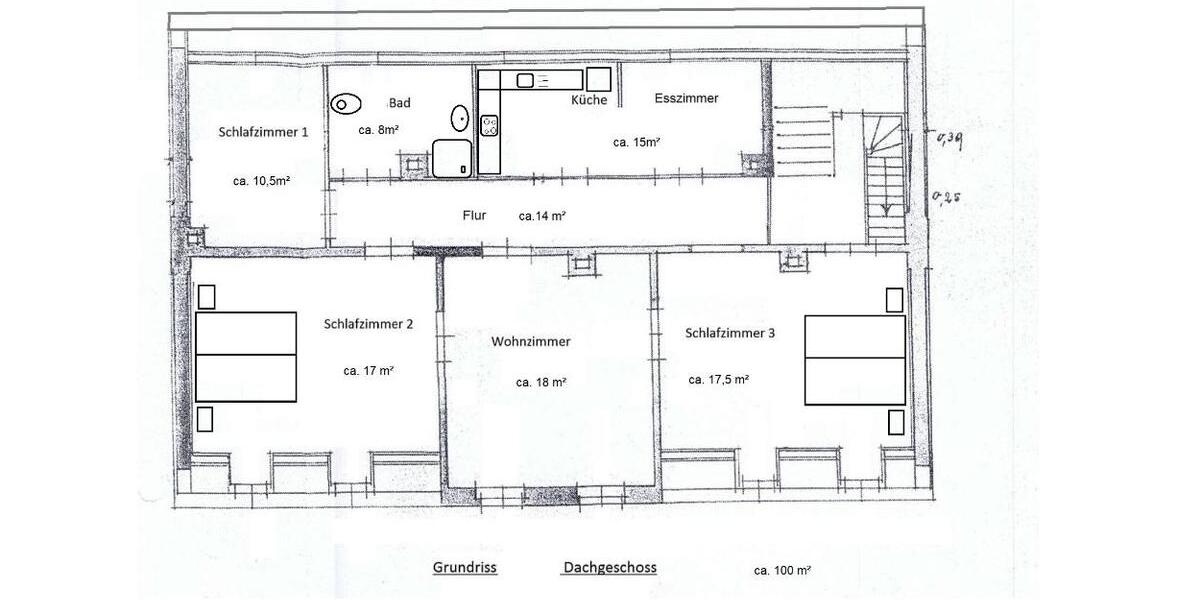 Etagenwohnung Falkenstein/Vogtland Vogtland - 4 Zimmer, 100 m&sup2;, 550&euro; | Angebot:22246730