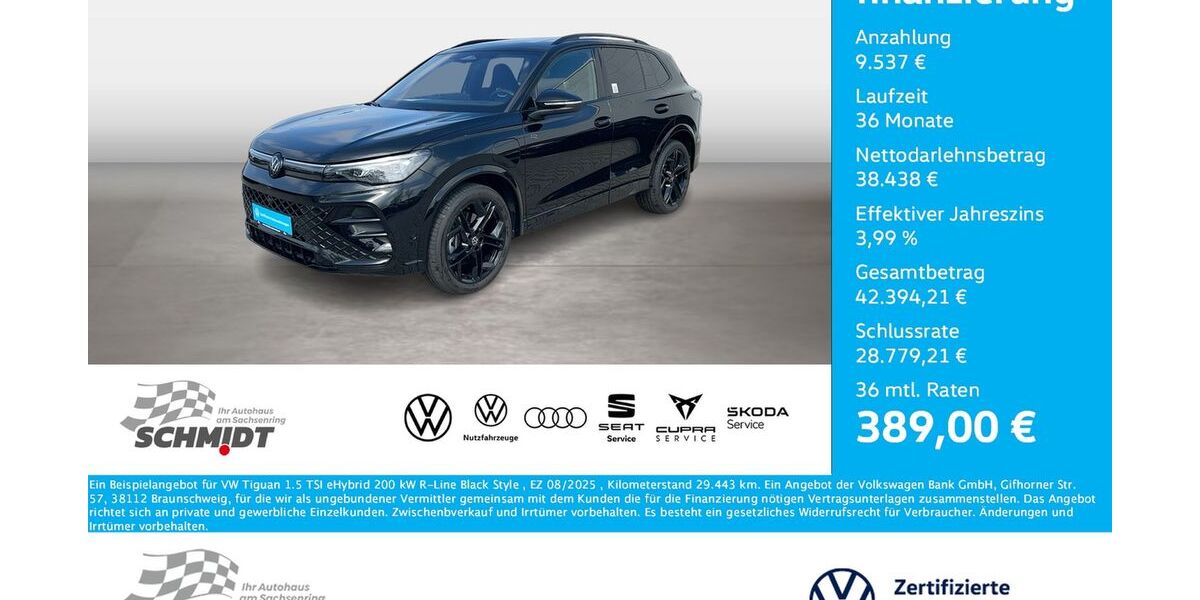 VW Tiguan 29.443 km 47.975 &euro; Bernsdorf 09337