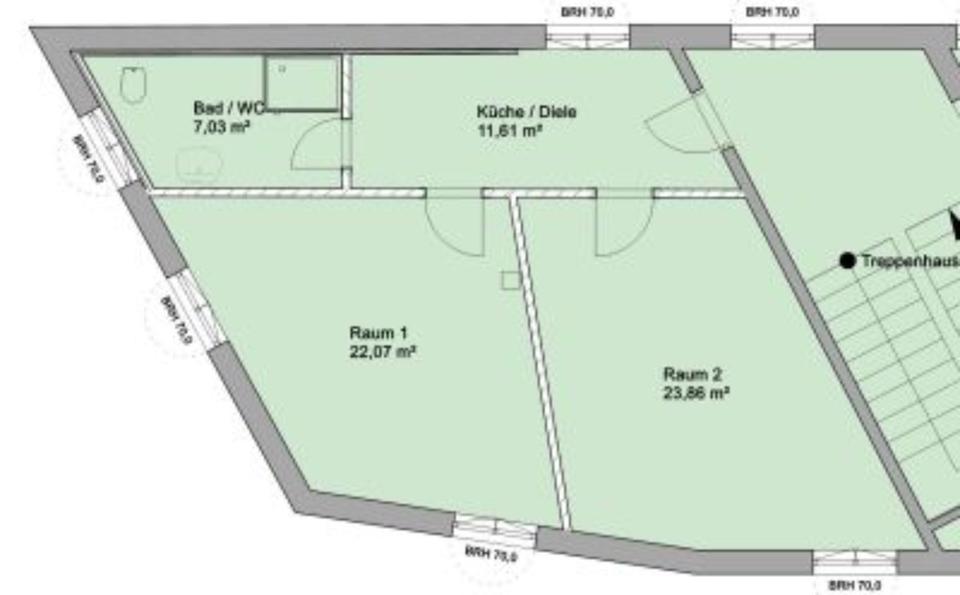 Etagenwohnung Schneeberg - 2 Zimmer, 64 m&sup2;, 600&euro; | Angebot:25884199