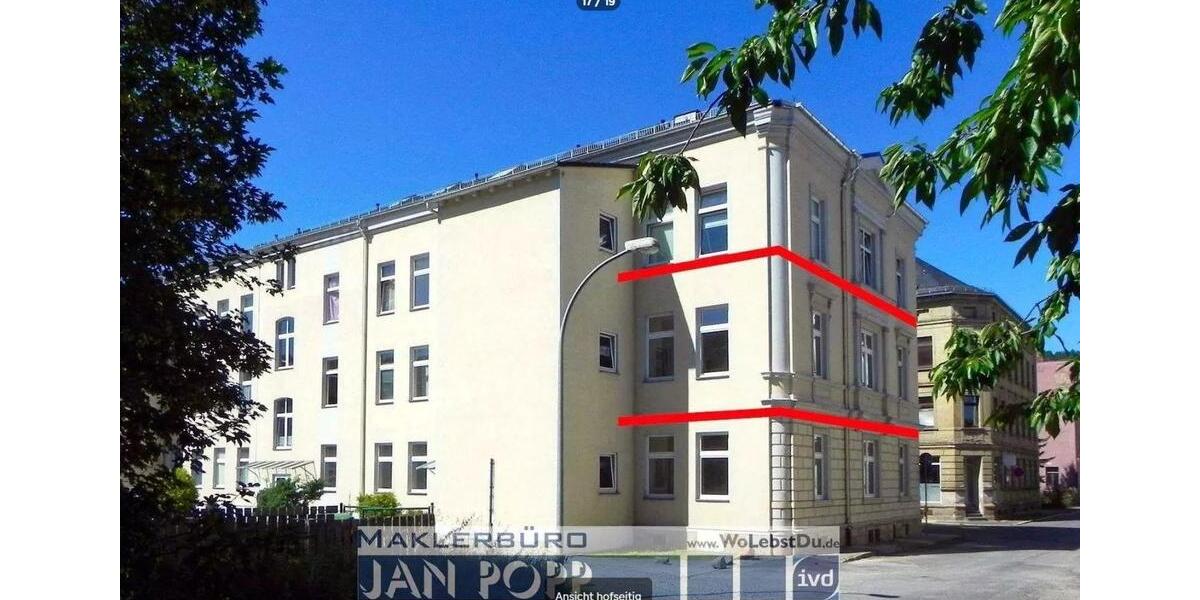 Etagenwohnung Greiz - 3 Zimmer, 90 m&sup2;, 450&euro; | Angebot:25127767