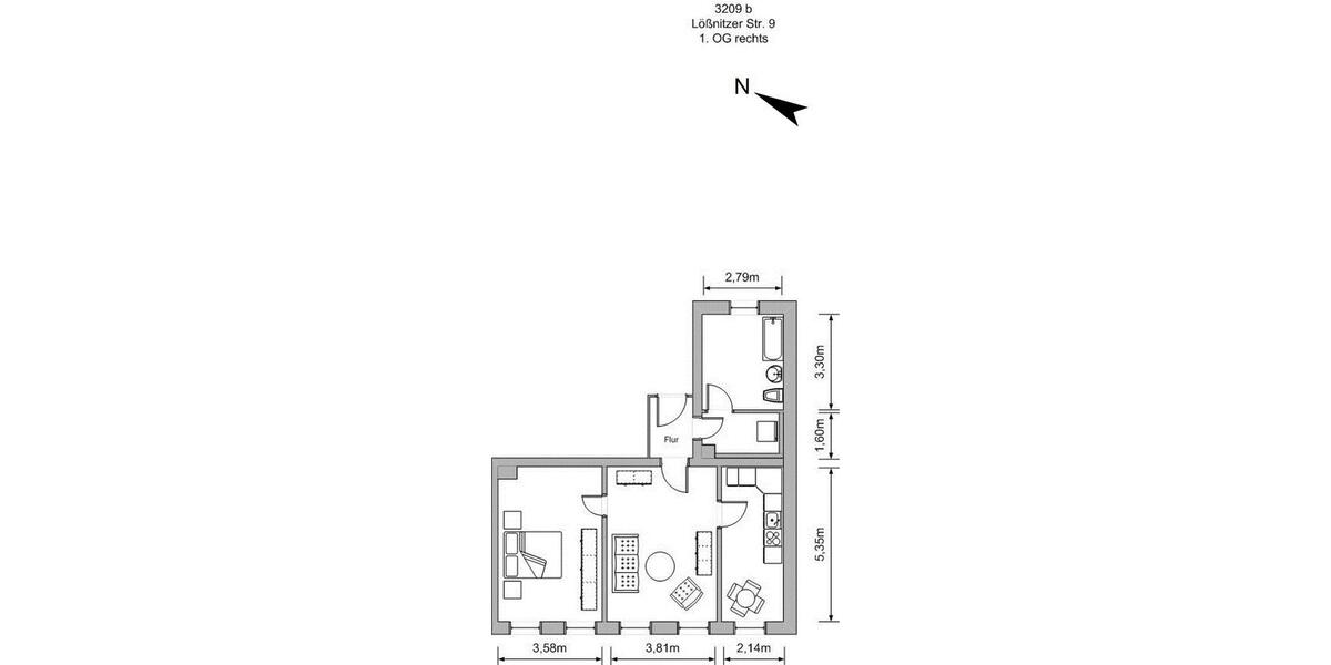 Etagenwohnung Lichtenstein (Sachsen) - 2 Zimmer, 76 m&sup2;, 380&euro; | Angebot:21225075