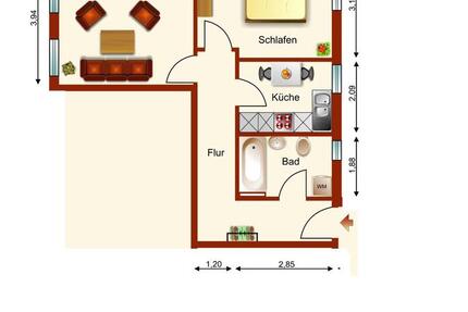 Wohnung Werdau - 2 Zimmer, 55 m&sup2;, 410&euro; | Angebot:25419556