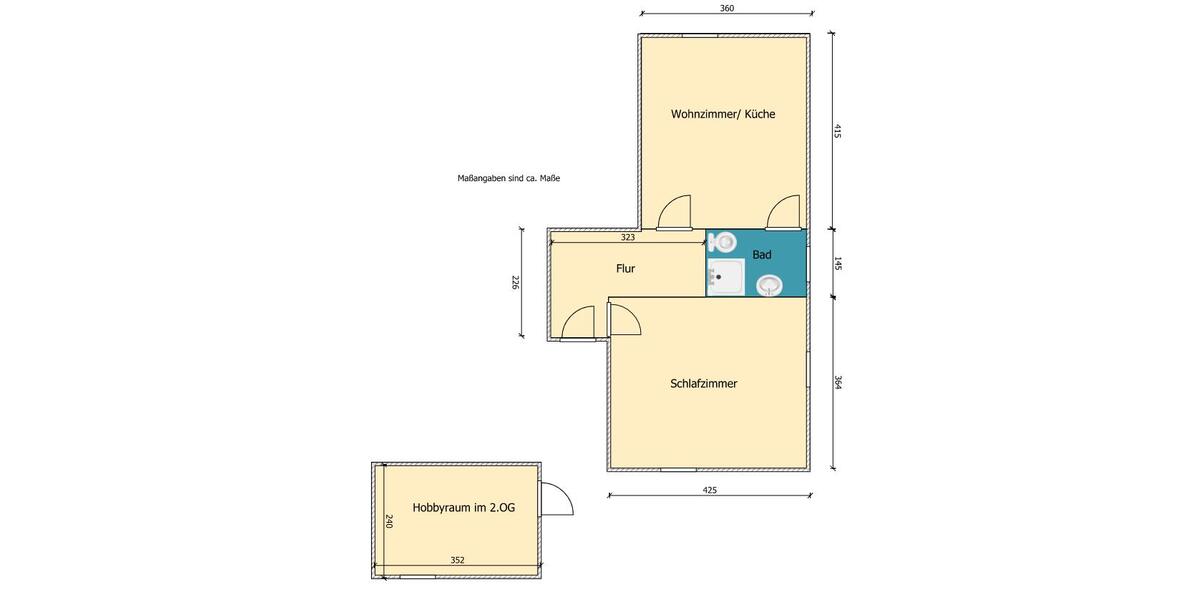 Etagenwohnung Glauchau - 2 Zimmer, 47 m&sup2;, 280&euro; | Angebot:24813980