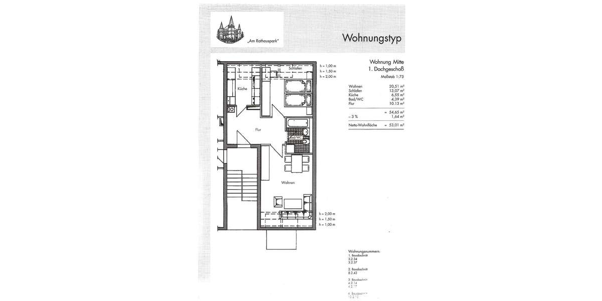Etagenwohnung Werdau OT Leubnitz Leubnitz - 2 Zimmer, 53 m&sup2;, 60.000&euro; | Angebot:16232359