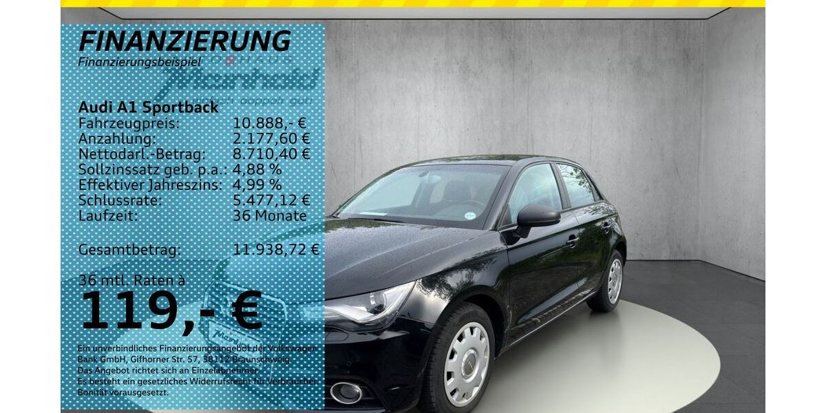 Audi A1 85.800 km 10.888 &euro; Auerbach/Rebesgrün 08209
