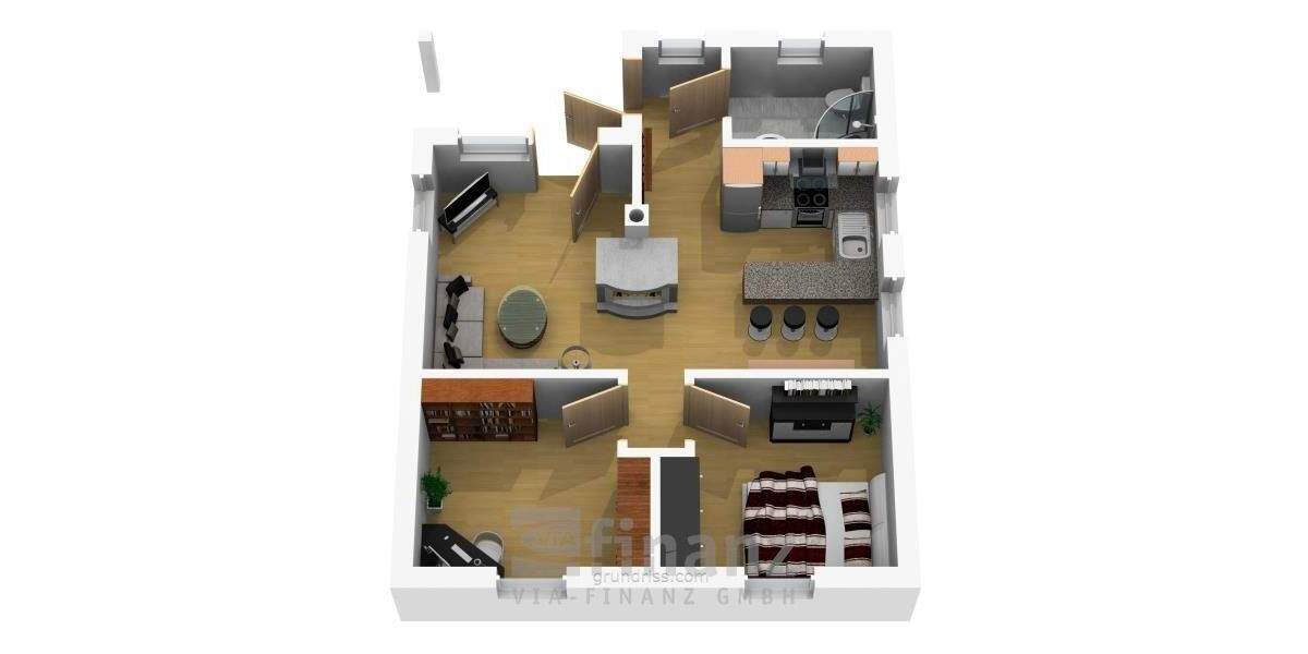 Einfamilienhaus Limbach-Oberfrohna Pleißa - 3 Zimmer, 51 m&sup2;, 165.000&euro; | Angebot:25780216