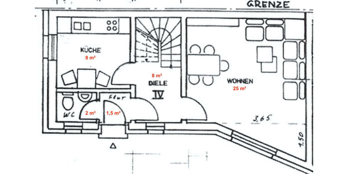 Etagenwohnung Meerane - 3 Zimmer, 82 m&sup2;, 500&euro; | Angebot:25300258
