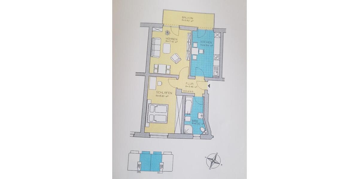 Etagenwohnung Zwickau Zwickau-Nord - 2 Zimmer, 59 m&sup2;, 379&euro; | Angebot:25144979