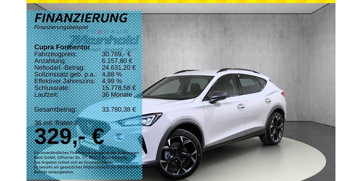 Cupra Formentor 22.100 km 30.868 &euro; Auerbach/Rebesgrün 08209