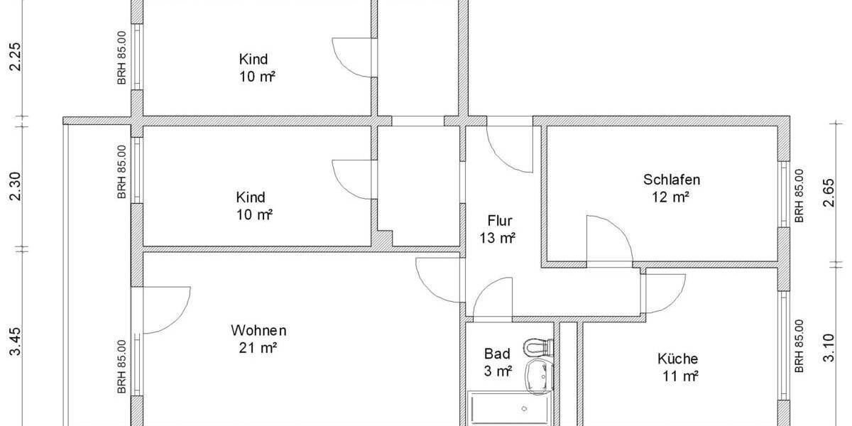 Etagenwohnung Zwickau Eckersbach - 4 Zimmer, 84 m&sup2;, 487&euro; | Angebot:25668571