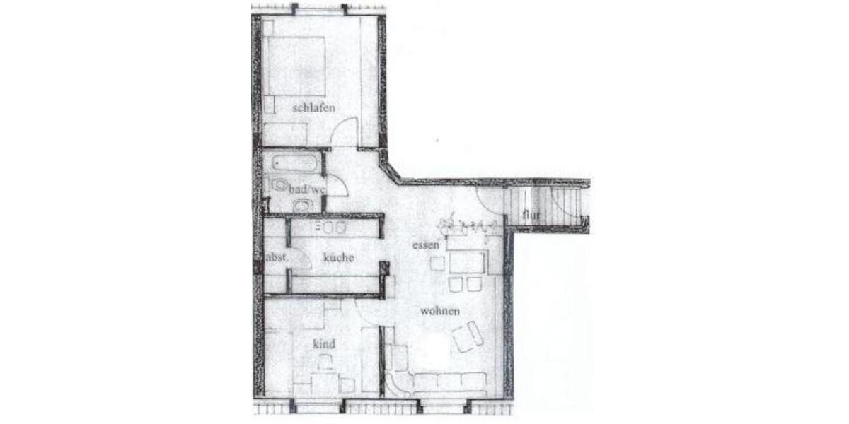 Etagenwohnung Crimmitschau - 3 Zimmer, 78 m&sup2;, 468&euro; | Angebot:24002220