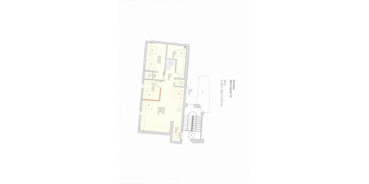 Maisonettenwohnung Crimmitschau - 3 Zimmer, 119 m&sup2;, 999&euro; | Angebot:23554803