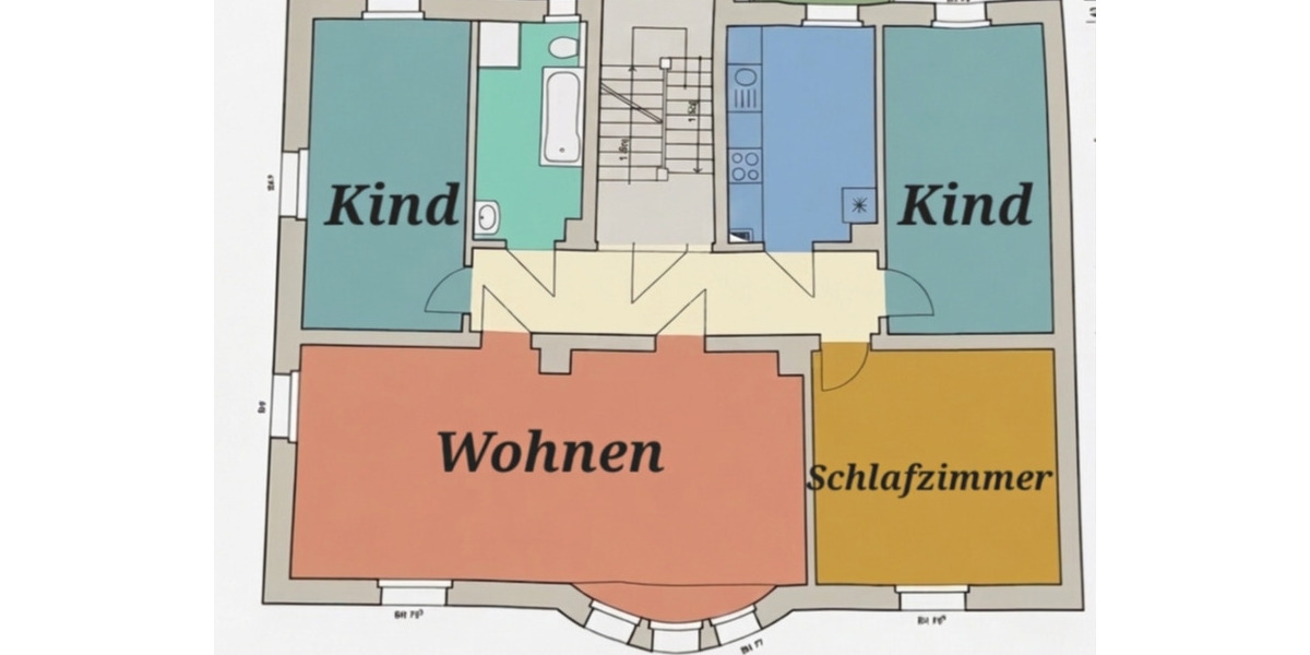 Etagenwohnung Glauchau - 4 Zimmer, 115 m&sup2;, 920&euro; | Angebot:25392795