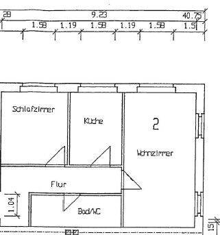 Etagenwohnung Mülsen Mülsen St Jacob - 2 Zimmer, 56 m&sup2;, 285&euro; | Angebot:25688233