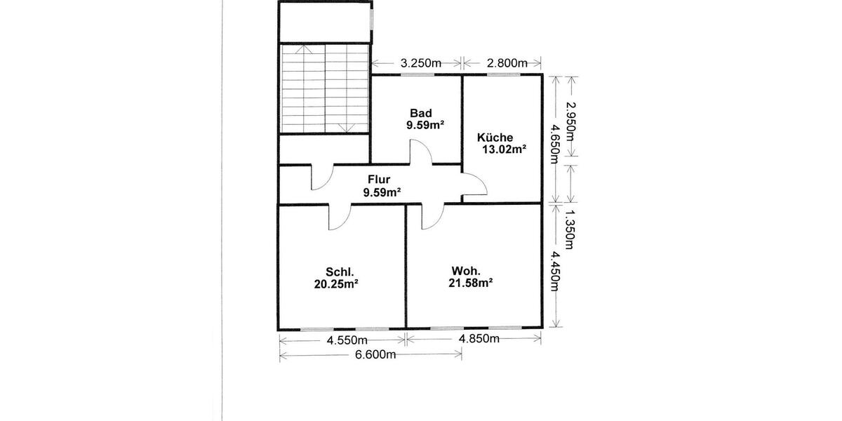 Etagenwohnung Glauchau - 2 Zimmer, 72 m&sup2;, 395&euro; | Angebot:25100565