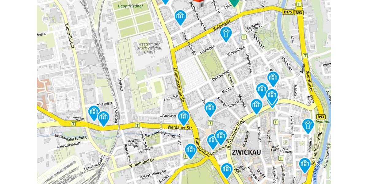 Etagenwohnung Zwickau Zwickau-Nord - 2 Zimmer, 50 m&sup2;, 325&euro; | Angebot:25414673