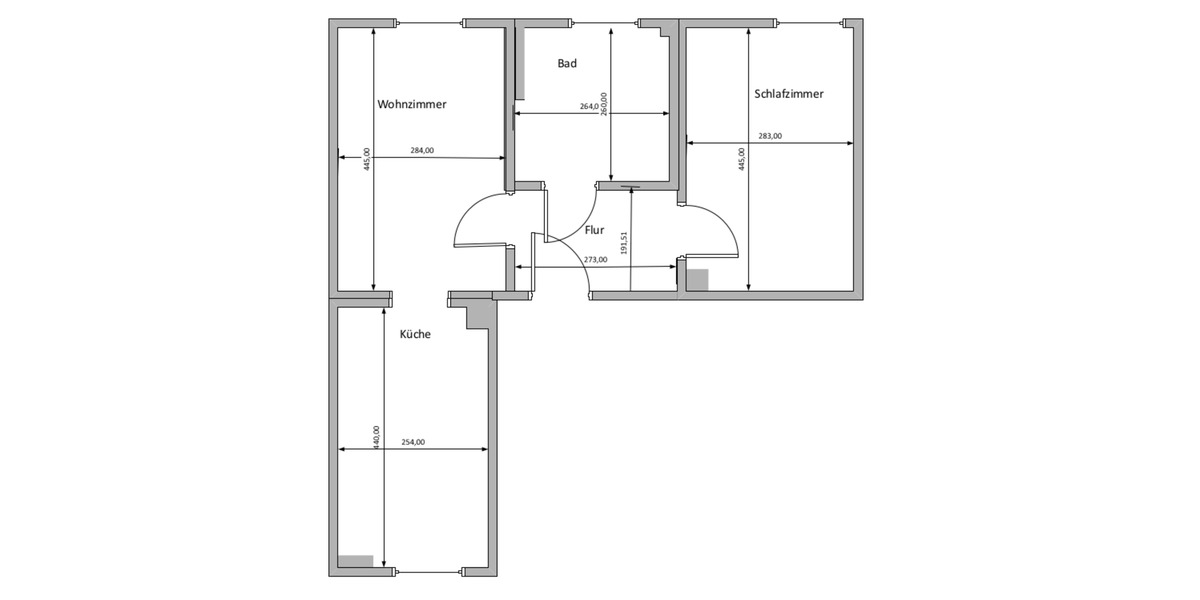 Etagenwohnung Hartmannsdorf - 2 Zimmer, 49 m&sup2;, 310&euro; | Angebot:25873361