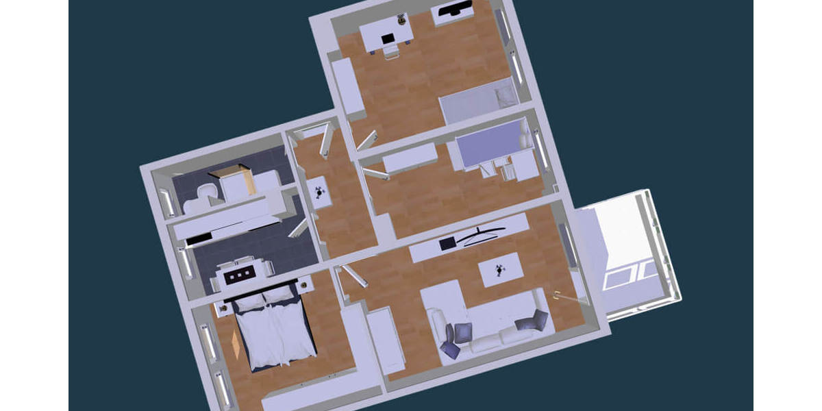 Etagenwohnung Zwickau Eckersbach - 4 Zimmer, 75 m&sup2;, 525&euro; | Angebot:25771304