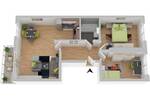 Etagenwohnung Aue - 3 Zimmer, 57 m&sup2;, 346&euro; | Angebot:26695132