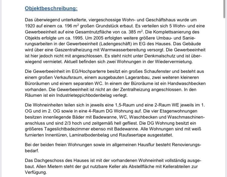 Mehrfamilienhaus, Wohnhaus Lichtenstein (Sachsen) - 11 Zimmer, 280 m&sup2;, 195.000&euro; | Angebot:26024959