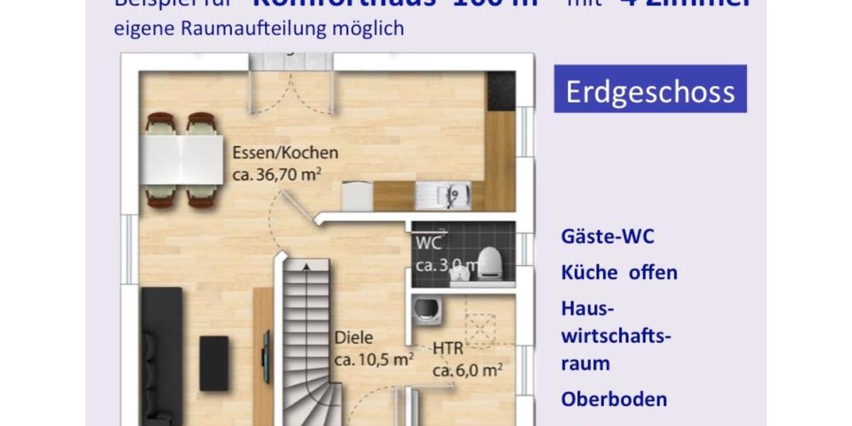 Einfamilienhaus Zwickau Auerbach - 5 Zimmer, 100 m&sup2;, 1.230&euro; | Angebot:24596819
