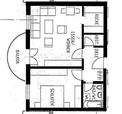 Etagenwohnung Reinsdorf - 2 Zimmer, 57 m&sup2;, 340&euro; | Angebot:25713788