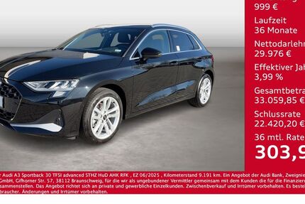 Audi A3 9.191 km 30.975 &euro; Bernsdorf 09337