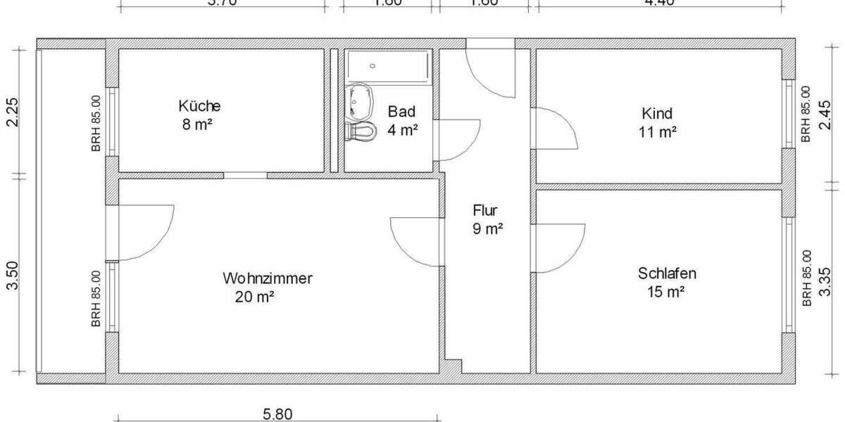 Etagenwohnung Zwickau Eckersbach - 3 Zimmer, 71 m&sup2;, 412&euro; | Angebot:25676758