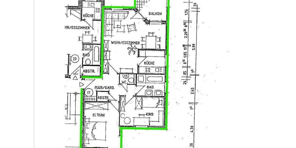 Etagenwohnung Limbach-Oberfrohna Oberfrohna - 3 Zimmer, 75 m&sup2;, 79.900&euro; | Angebot:25688256