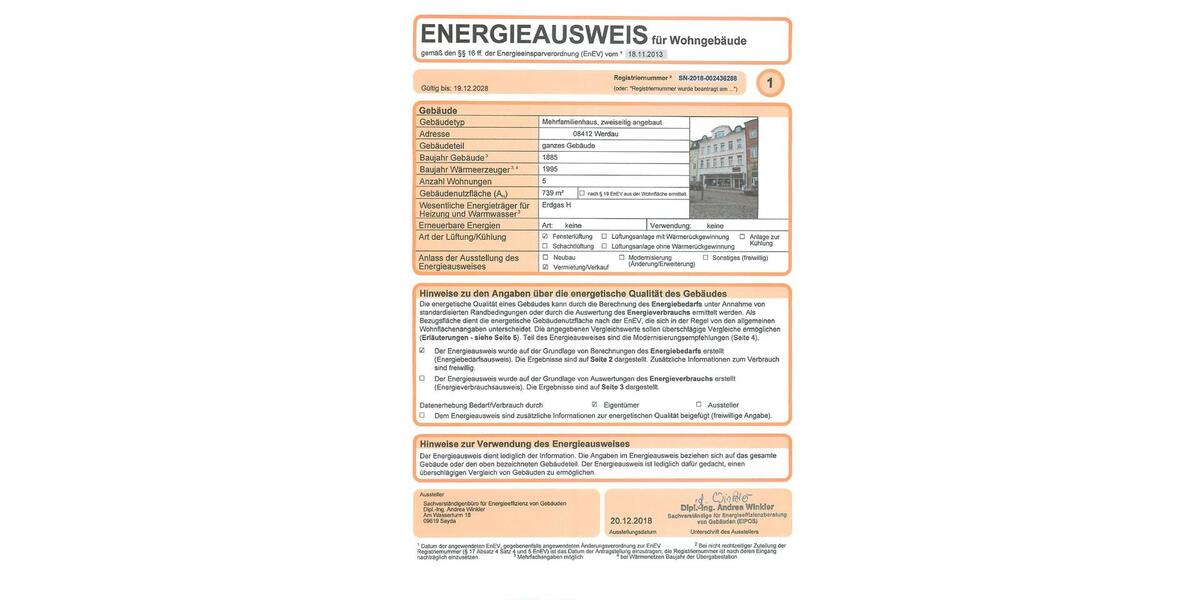 Etagenwohnung Werdau - 1 Zimmer, 70 m&sup2;, 325&euro; | Angebot:25790182