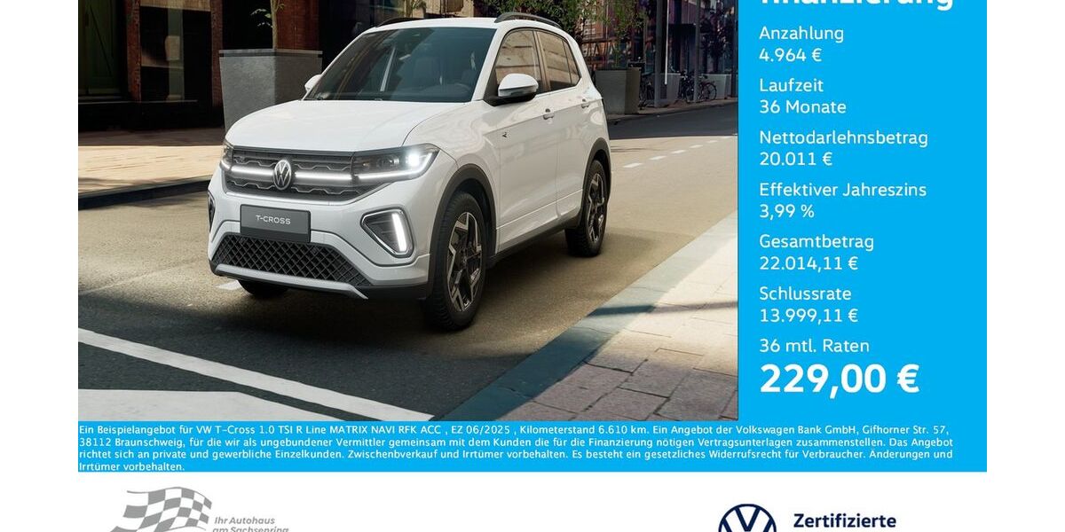 VW T-Cross 6.610 km 24.975 &euro; Bernsdorf 09337