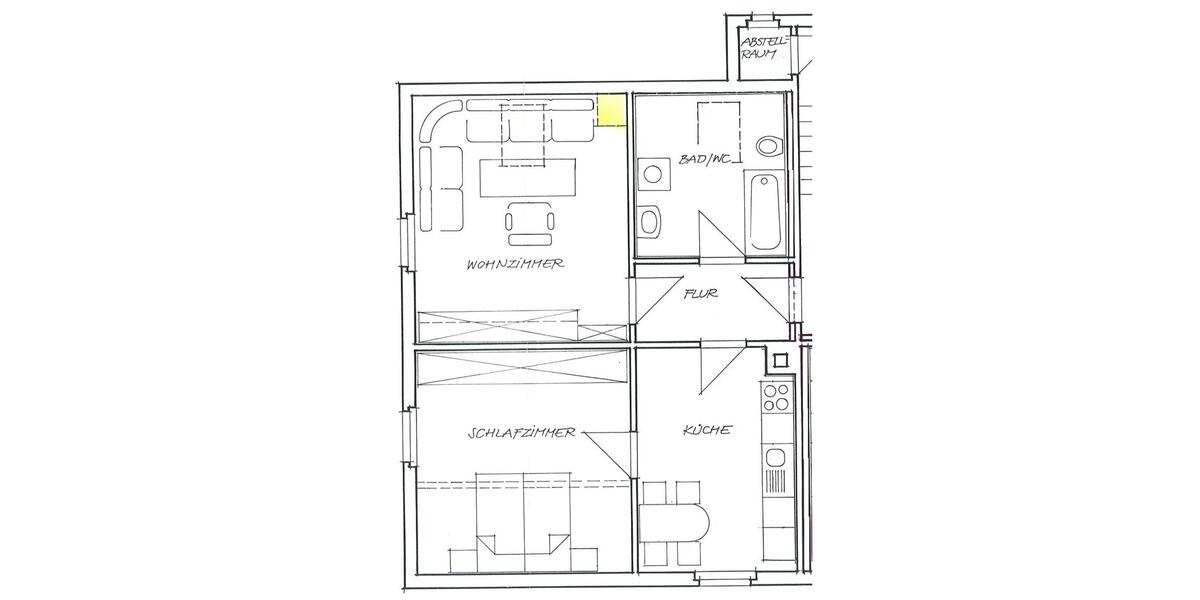 Etagenwohnung Lichtentanne - 2 Zimmer, 58 m&sup2;, 310&euro; | Angebot:21580027