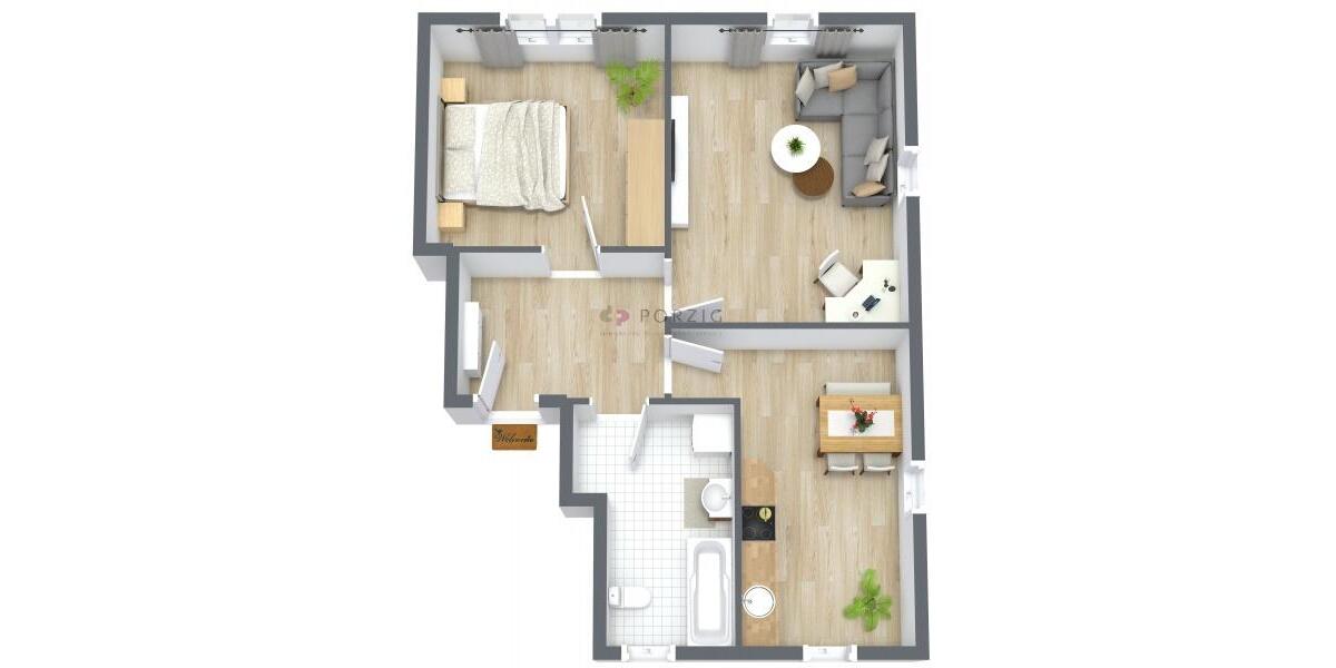 Dachgeschoßwohnung Limbach-Oberfrohna Oberfrohna - 2 Zimmer, 66 m&sup2;, 380&euro; | Angebot:24771462