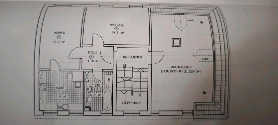 Etagenwohnung Zwickau Cainsdorf - 2 Zimmer, 51 m&sup2;, 45.000&euro; | Angebot:26929557