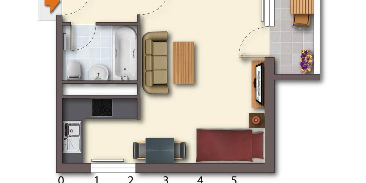 Etagenwohnung Hohenstein-Ernstthal Ernstthal - 1 Zimmer, 35 m&sup2;, 209&euro; | Angebot:23647058