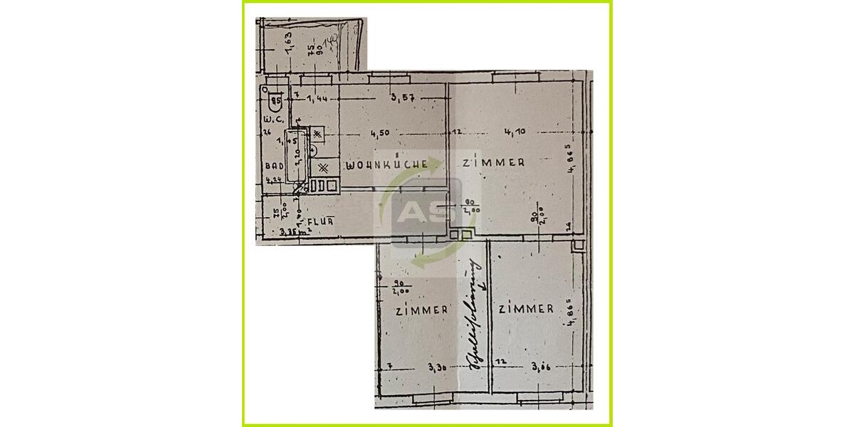 Etagenwohnung Zwickau Zwickau-Nord - 3 Zimmer, 75 m&sup2;, 430&euro; | Angebot:22591322