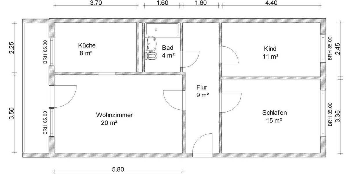 Etagenwohnung Zwickau Eckersbach - 3 Zimmer, 71 m&sup2;, 412&euro; | Angebot:25676772