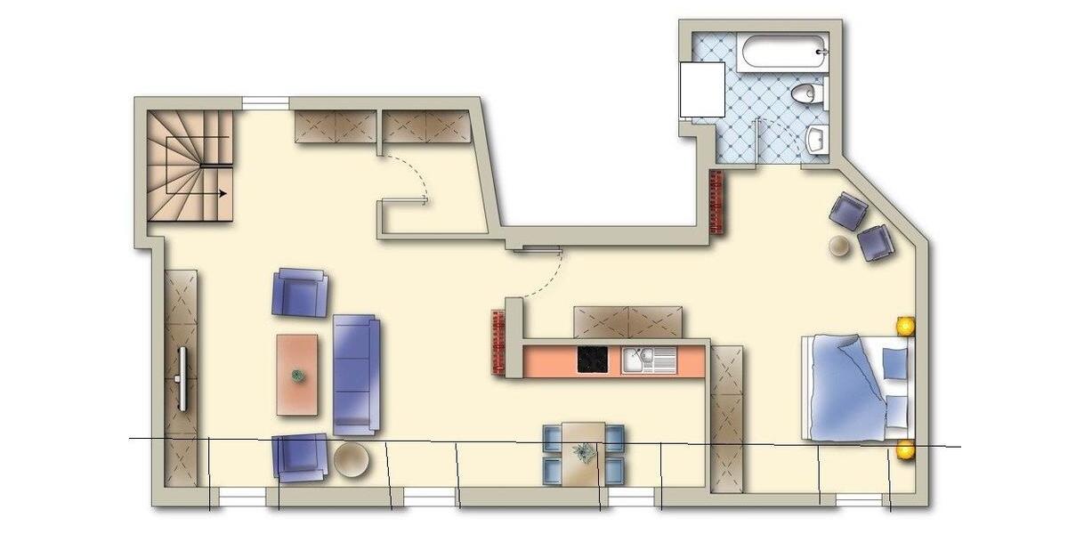 Maisonettenwohnung Zwickau - 2 Zimmer, 74 m&sup2;, 485&euro; | Angebot:23318012