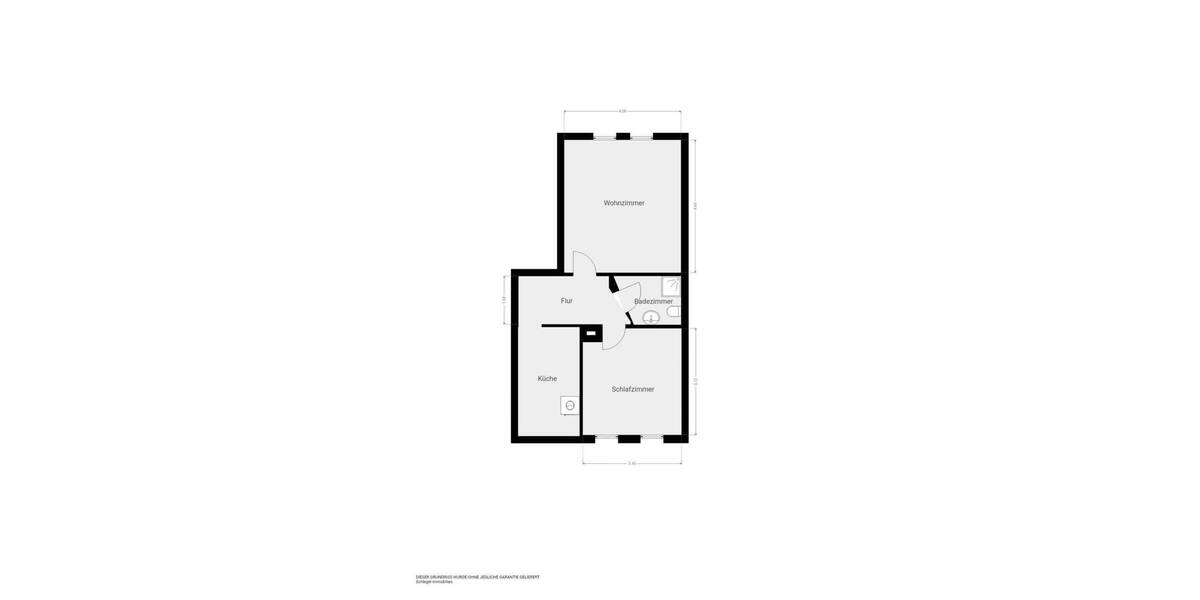 Etagenwohnung Zwickau Marienthal - 2 Zimmer, 45 m&sup2;, 300&euro; | Angebot:25680261